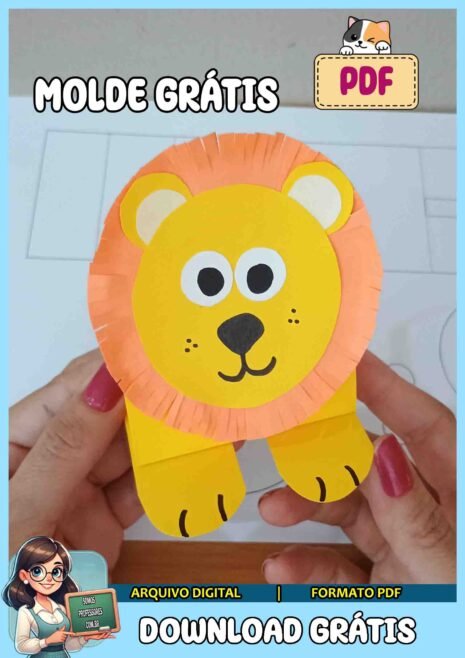 Molde de leão – Grátis