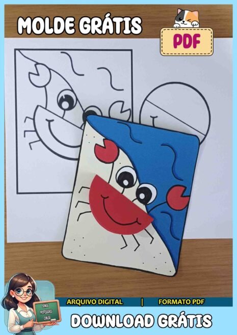 Molde de caranguejo – Grátis