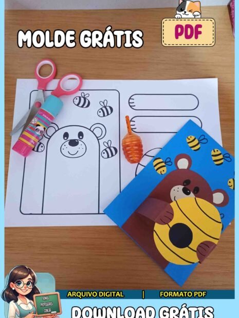 Molde de urso - Grátis