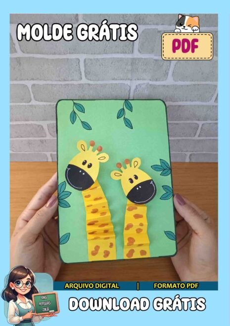 Molde de girafa – Grátis