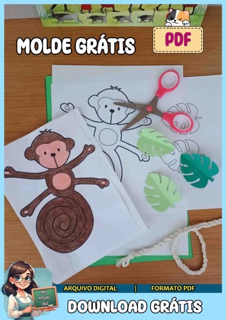 Molde de macaco – Grátis
