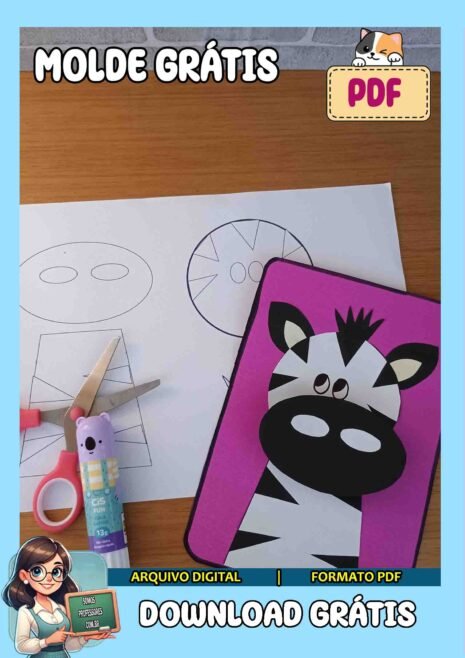 Molde de zebra – Grátis